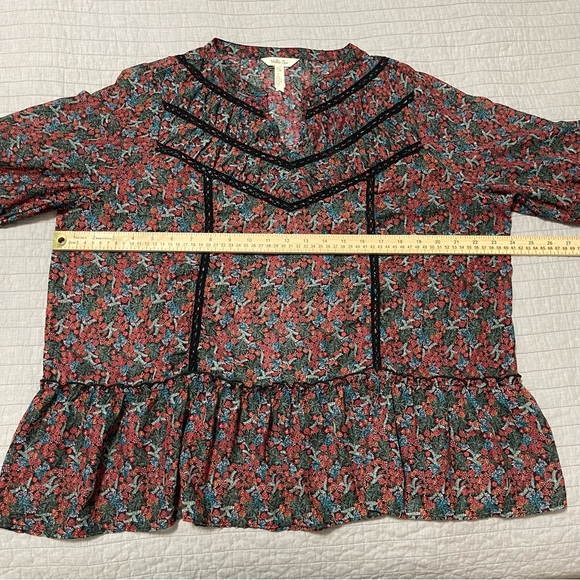 Matilda Jane Women's Floral Carol Peasant Long Sleeve Blouse Size XXL - Picture 5 of 8